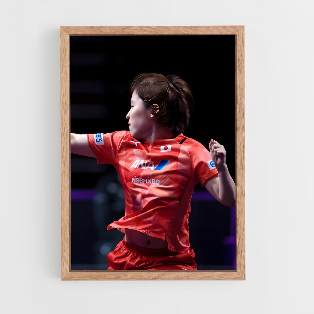 Poster Hirano miu – affiche Tennis de table (vue 4)